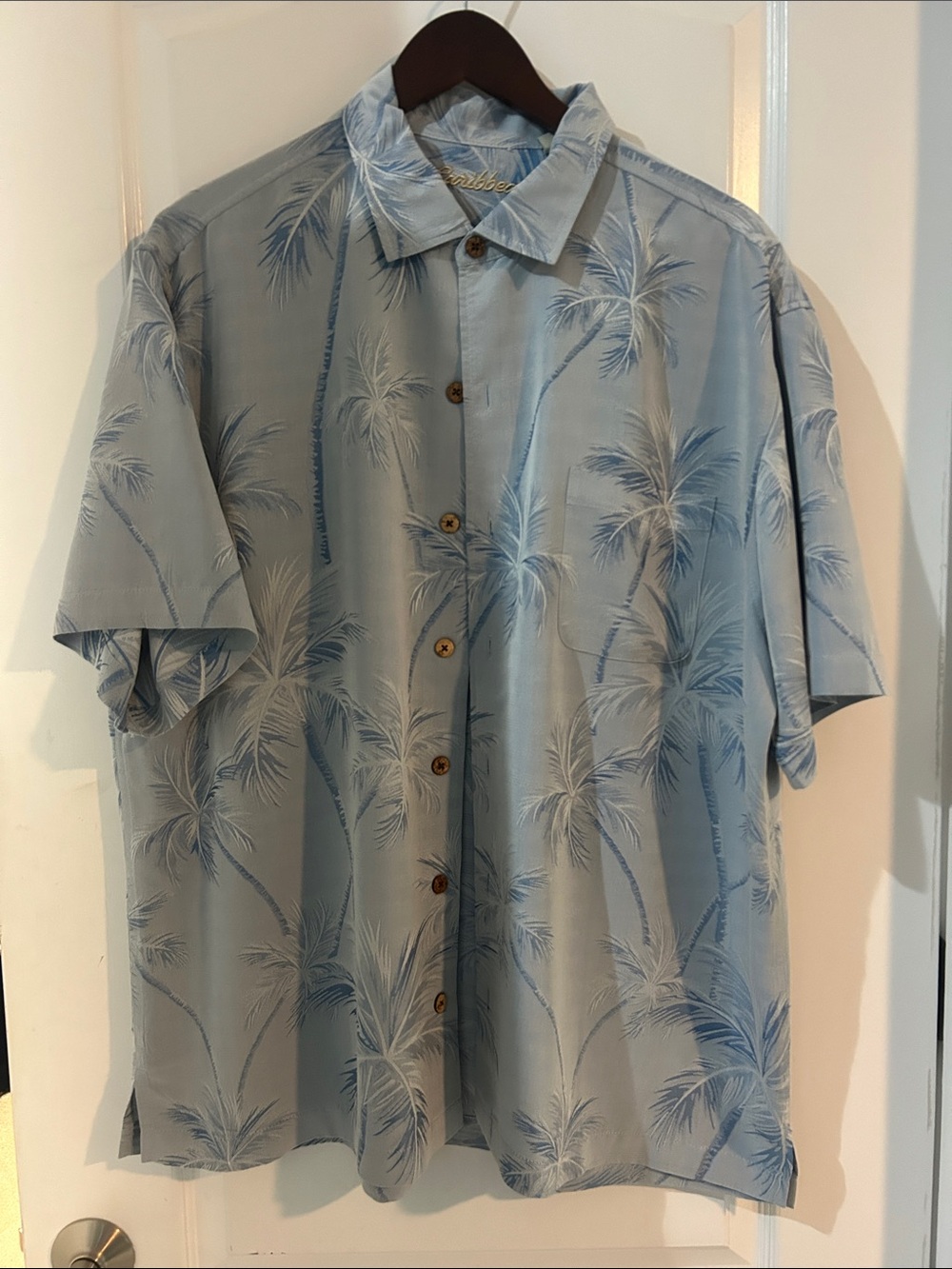 Caribbean button down top